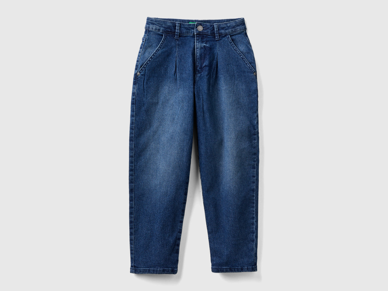 Jeans slouchy fit da bambina blu | Benetton Outlet