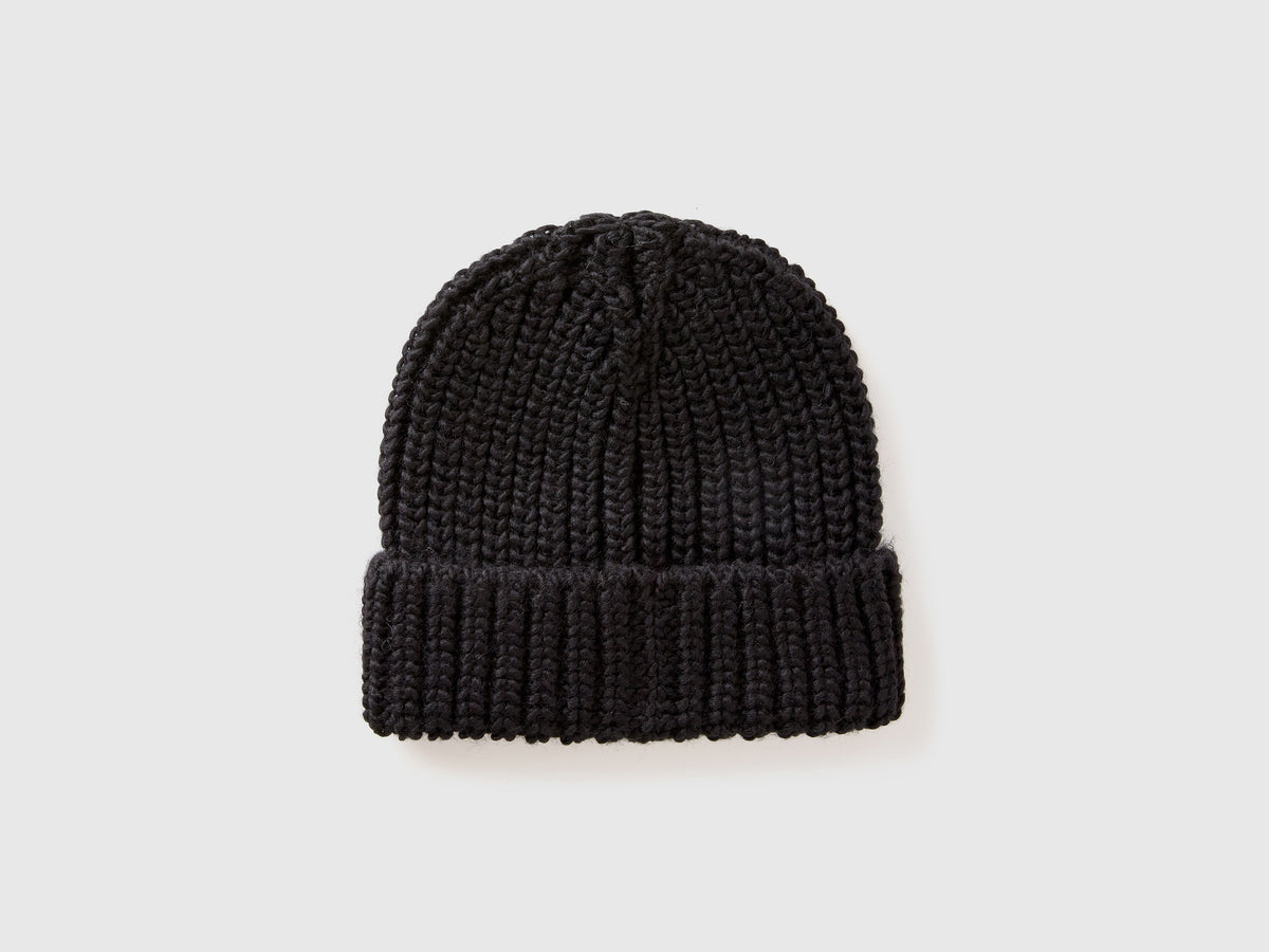 Rhinestone logo beanie