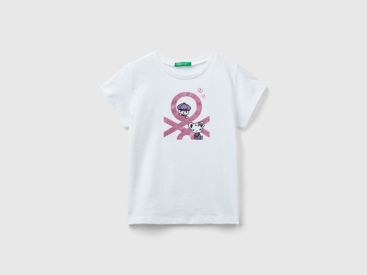 T-shirt in cotone bio con stampa