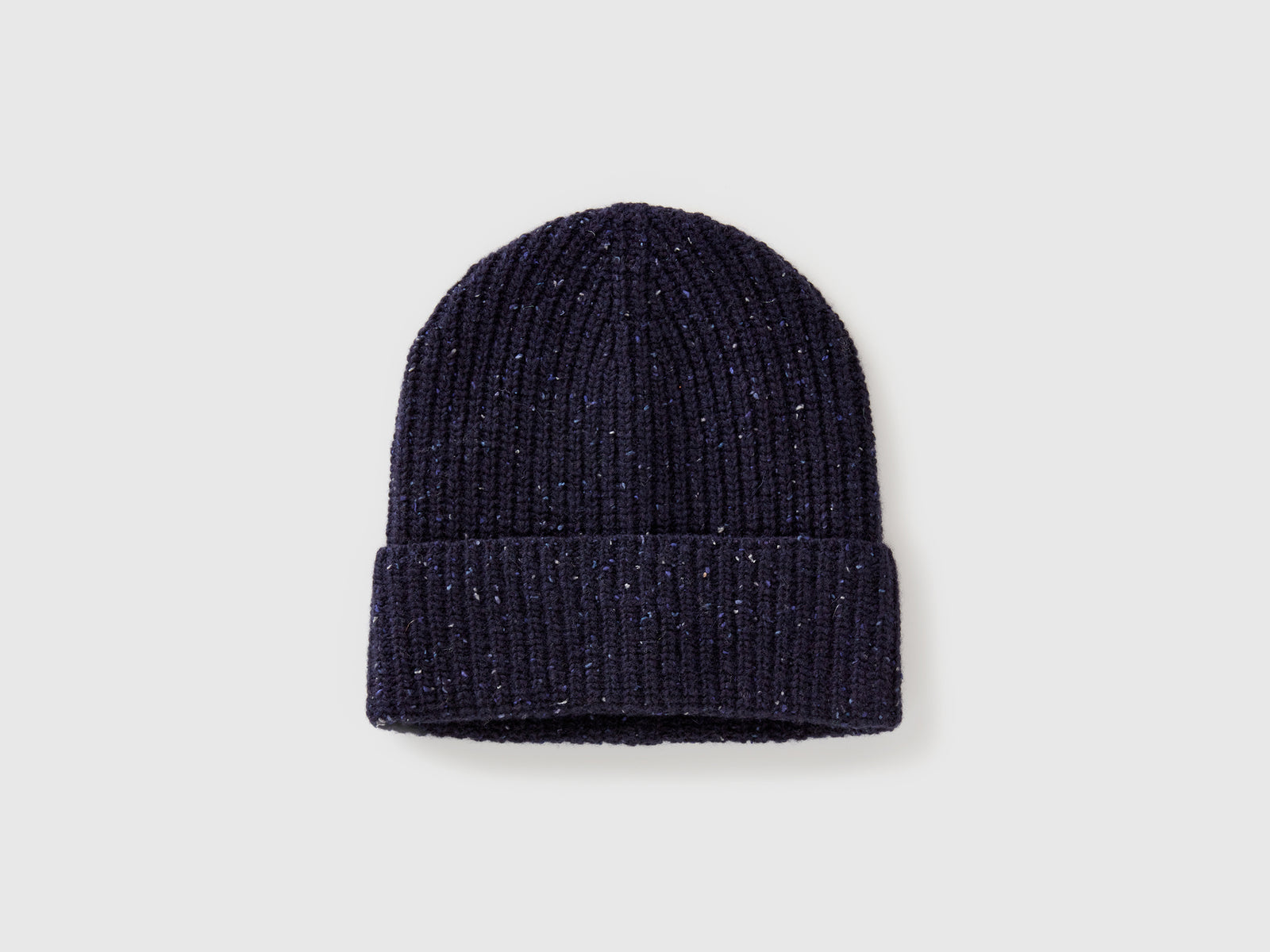 Cappello in misto lana da uomo blu scuro | Benetton Outlet