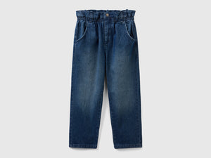 Jeans paperbag 100% cotone