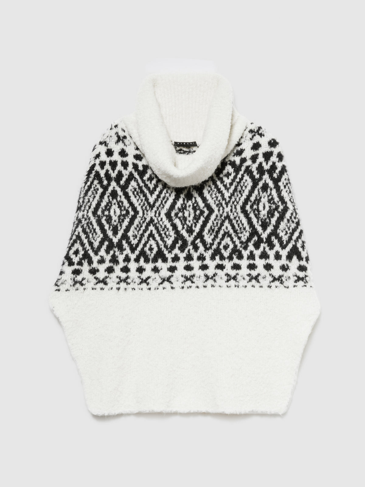 Poncho jacquard