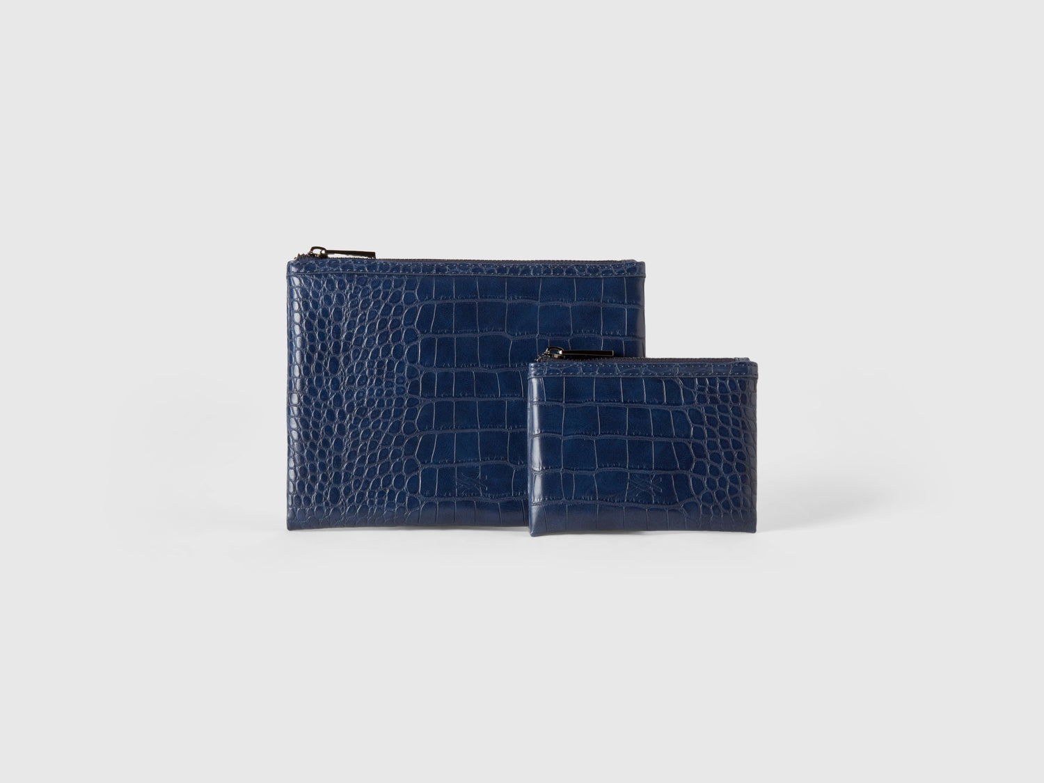 Due bustine stampa cocco da donna blu scuro | Benetton Outlet