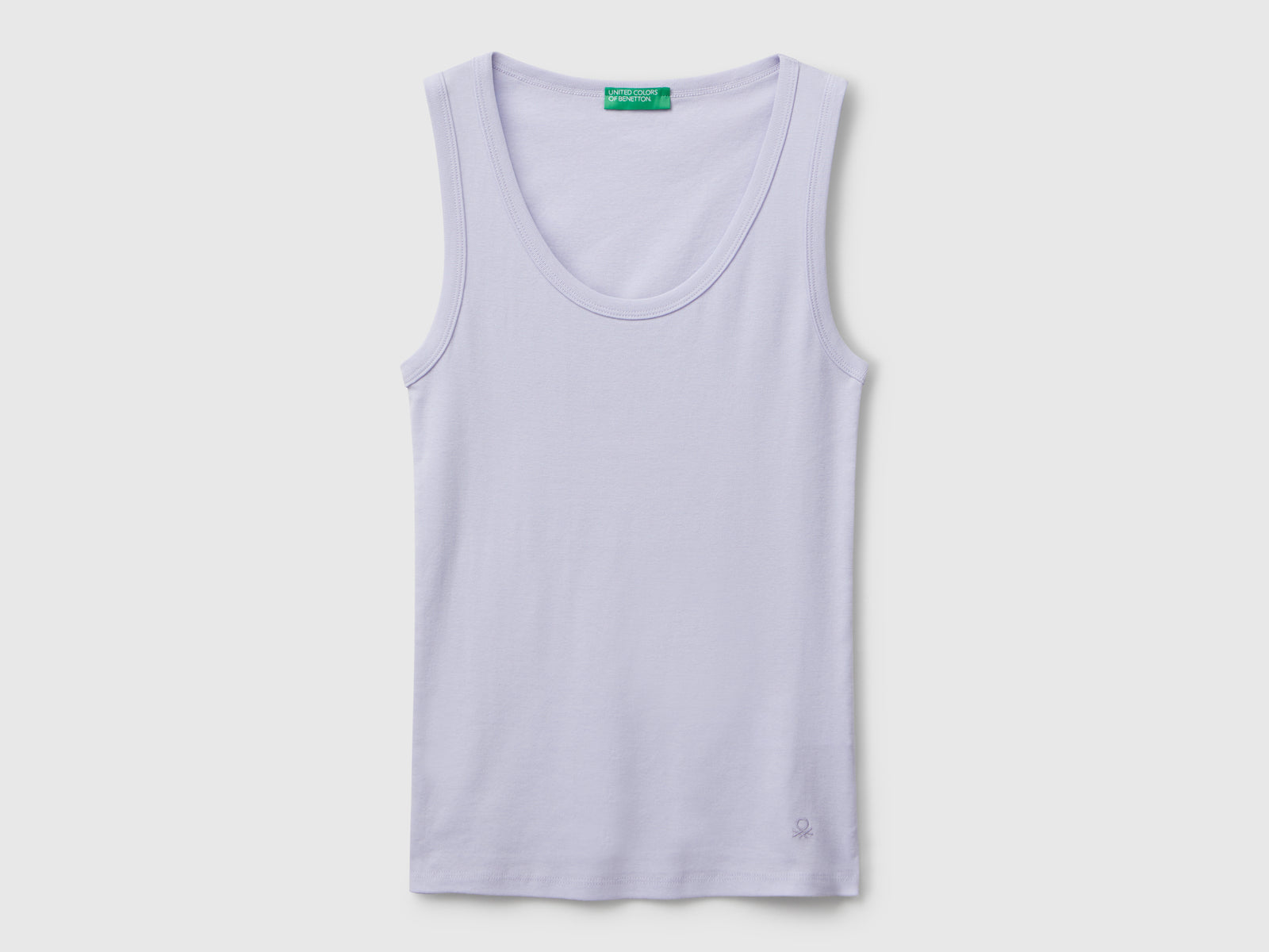 Canotta in puro cotone da donna lilla | Benetton Outlet