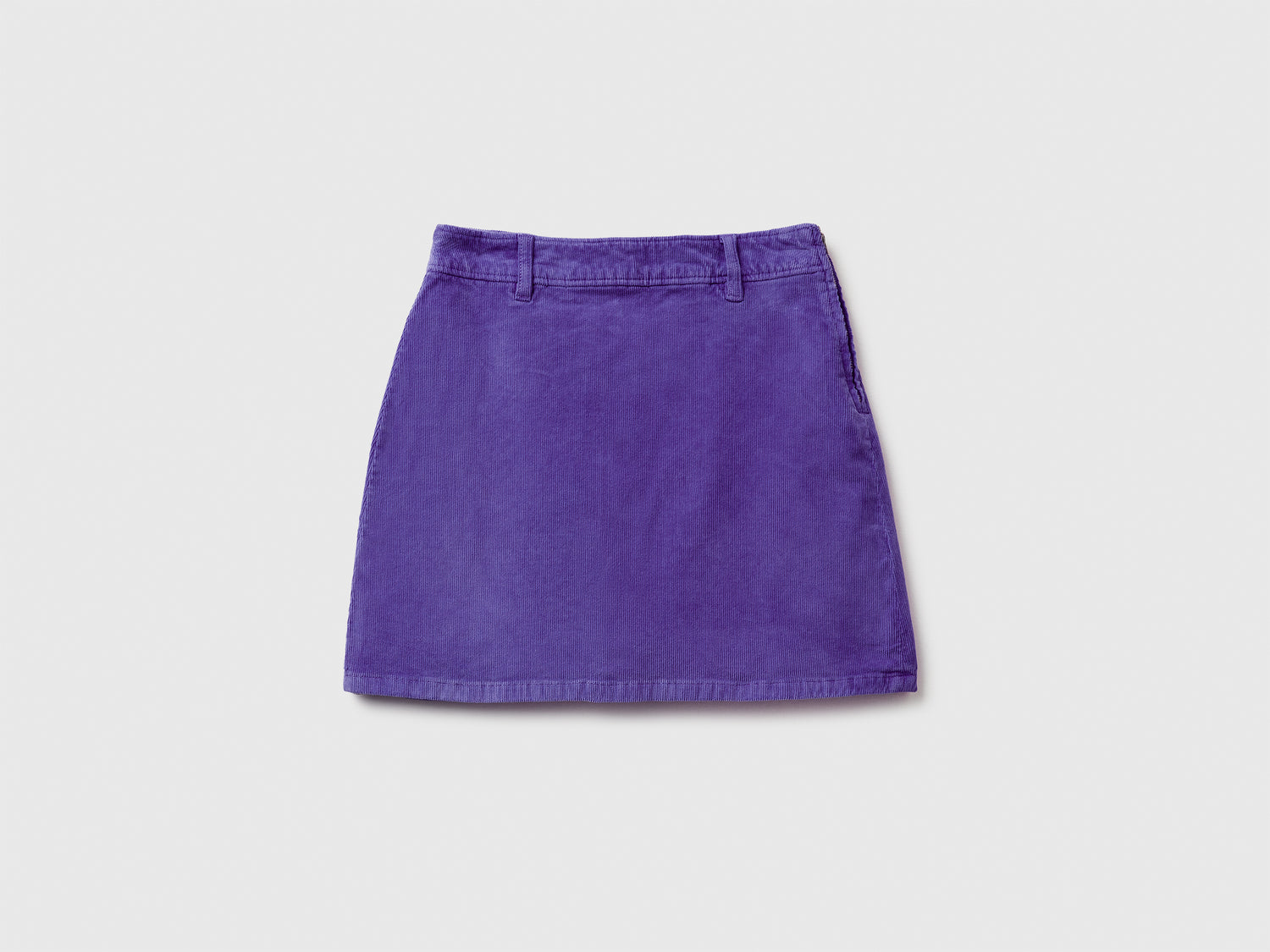 Minigonna in velluto da donna viola | Benetton Outlet