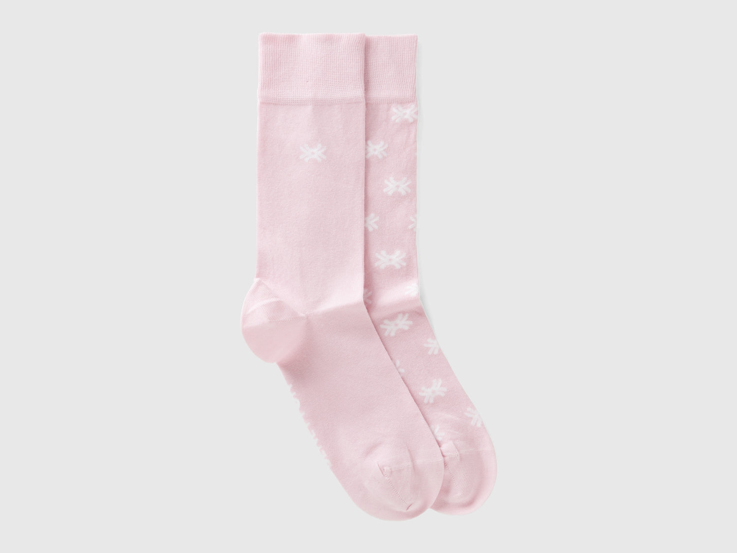 Due calzini rosa chiaro da uomo rosa tenue | Benetton Outlet