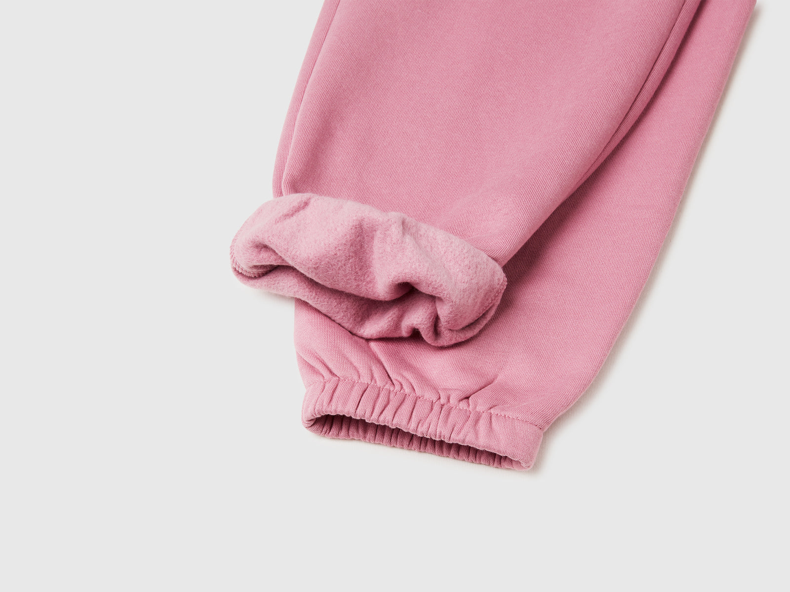 Joggers in felpa con coulisse da bambina rosa 3 | Benetton Outlet