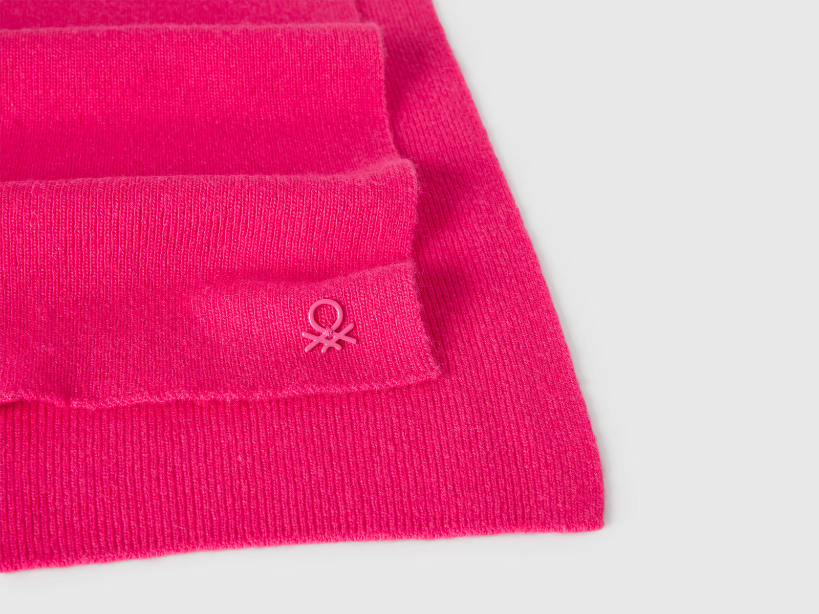 Sciarpa in misto lana da bambino fucsia 3 | Benetton Outlet
