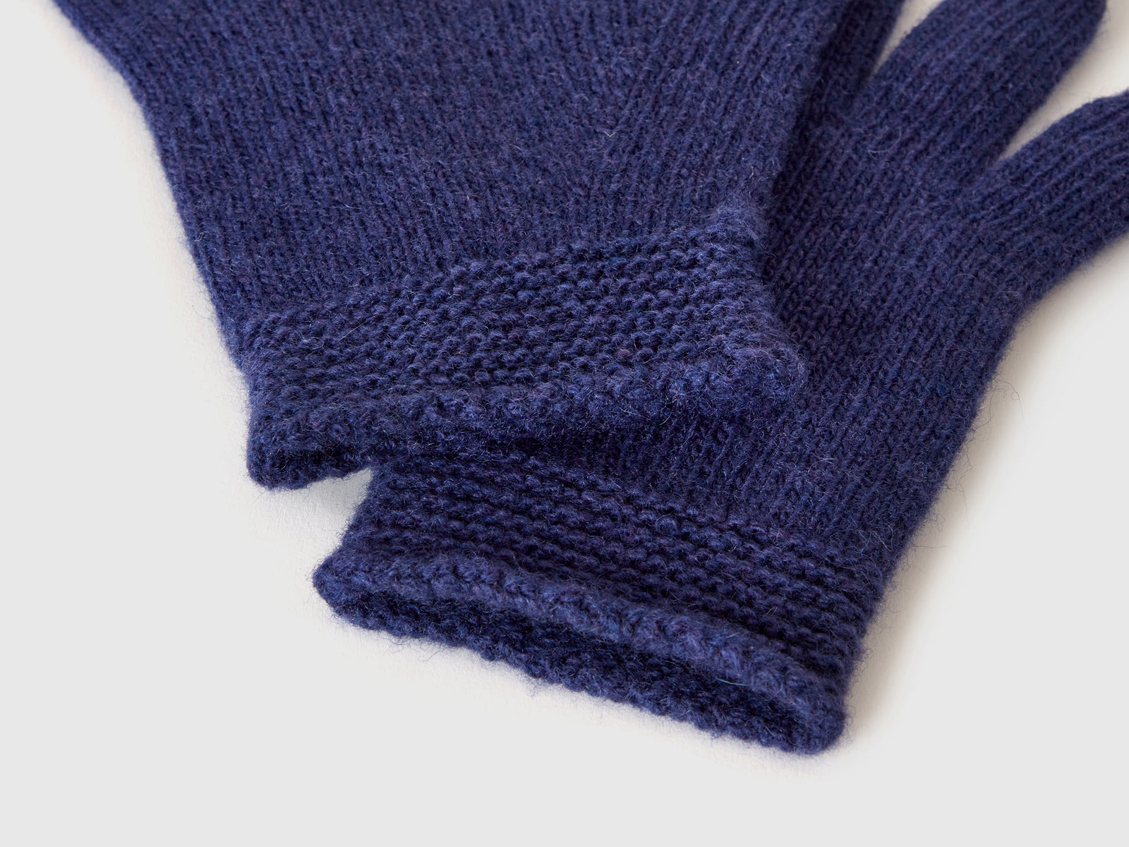 Guanti in misto lana stretch da bimbo blu scuro 3 | Benetton Outlet