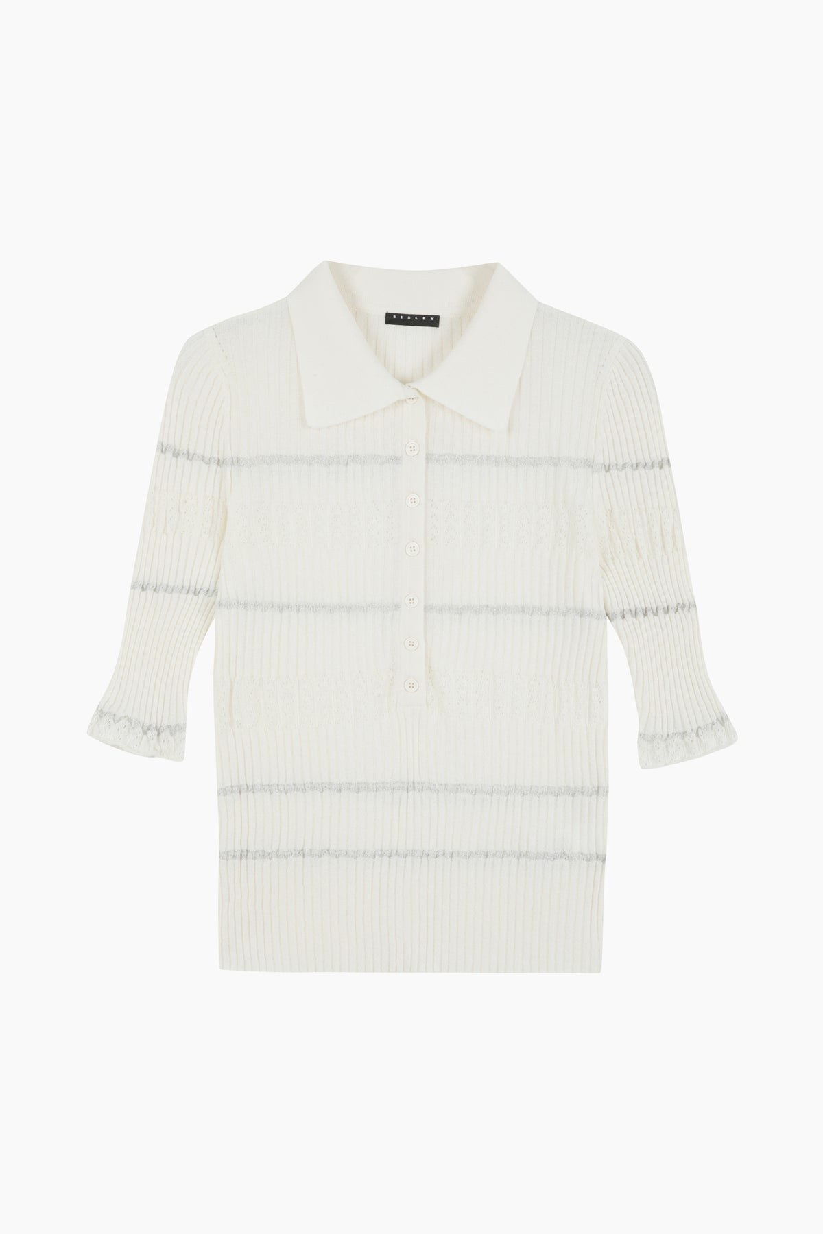 Maglia polo a costine