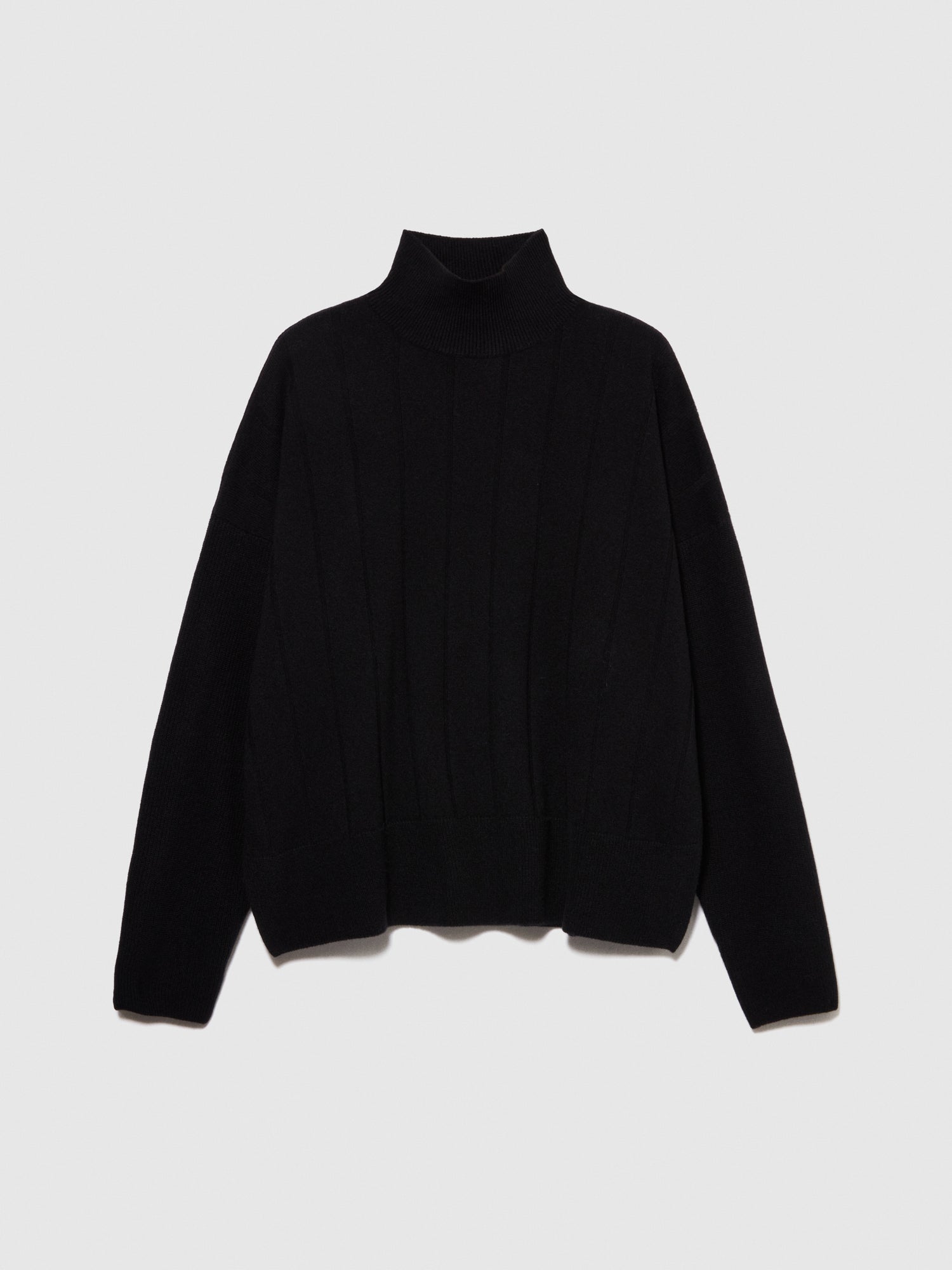 Maglia lupetto boxy fit da donna nero | Sisley Outlet