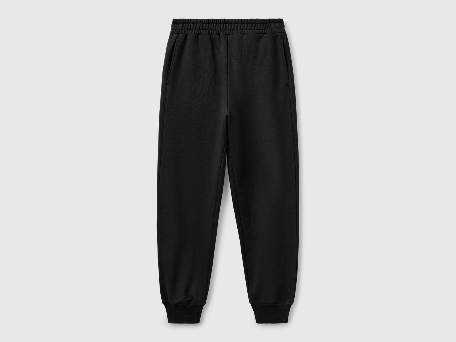 Joggers in puro cotone da donna nero | Benetton Outlet