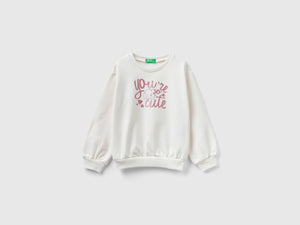 Calda felpa con stampa glitter