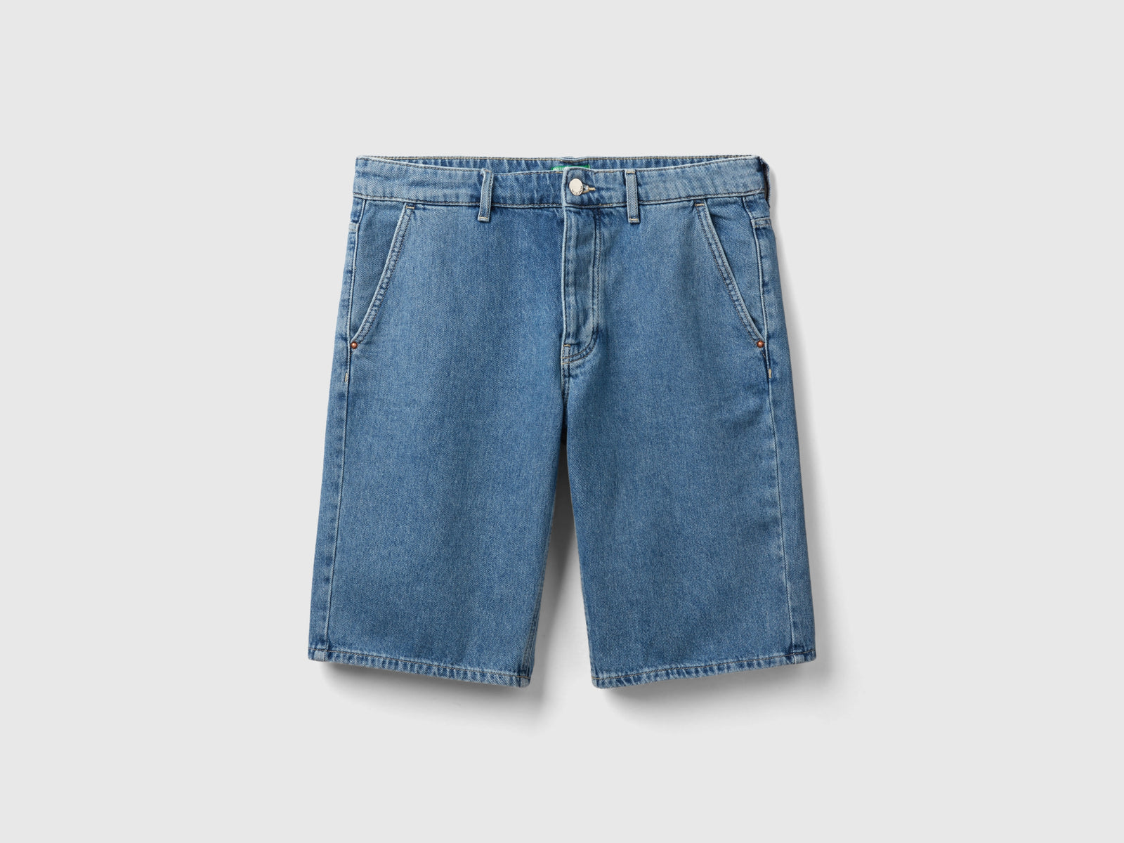 Bermuda di jeans relaxed fit da uomo blu | Benetton Outlet