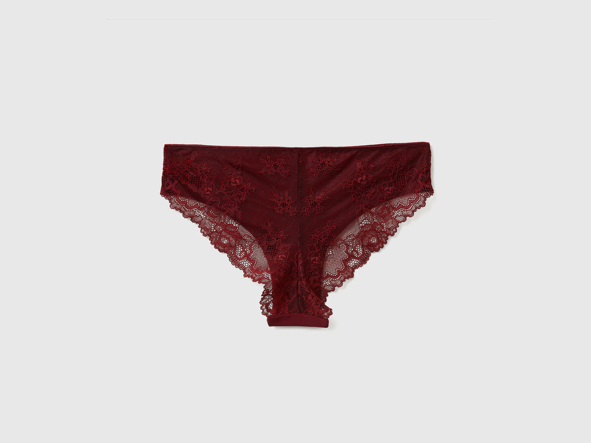 Brasiliana stretch con pizzo