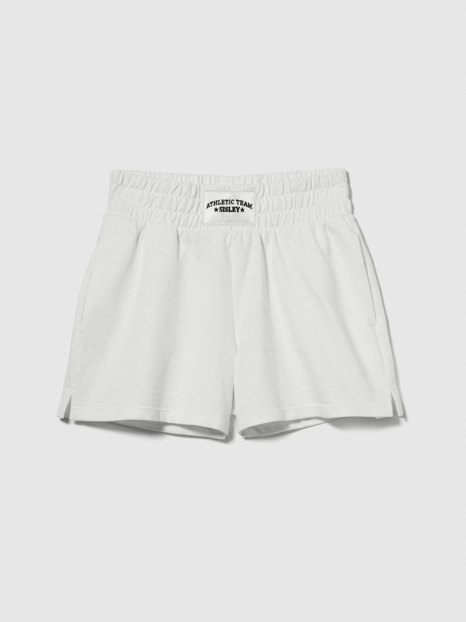 Shorts in felpa da bambina bianco | Sisley young Outlet