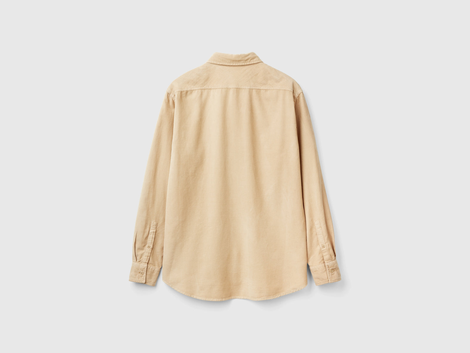 Corduroy shirt da uomo beige 2 | Benetton Outlet