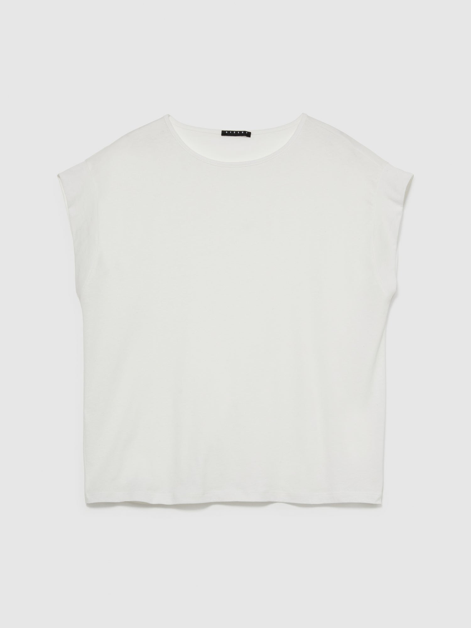 T-shirt fiammata da donna bianco | Sisley Outlet