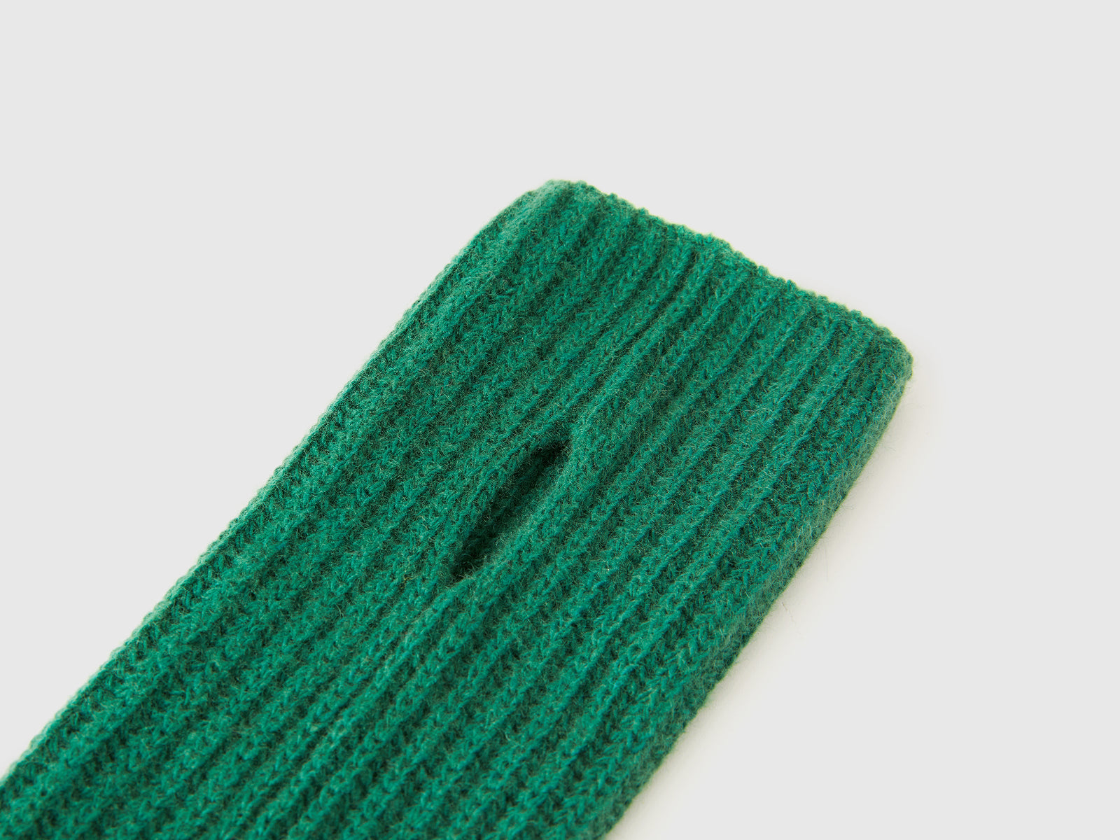 Manicotti in misto lana da donna verde 2 | Benetton Outlet