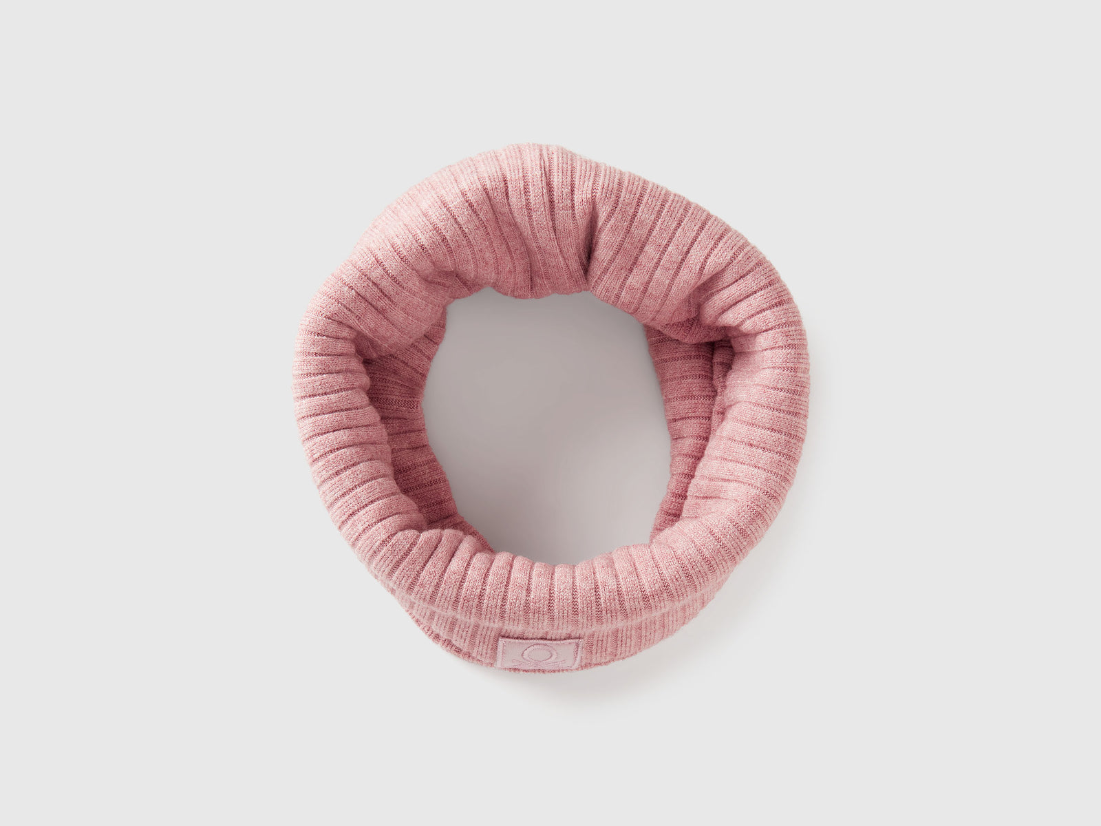 Scaldacollo in misto viscosa stretch da bambino rosa tenue | Benetton Outlet