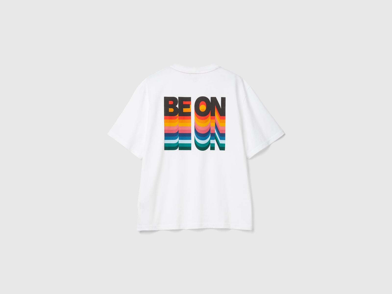 Maglietta over fit in puro cotone da uomo bianco 2 | Benetton Outlet