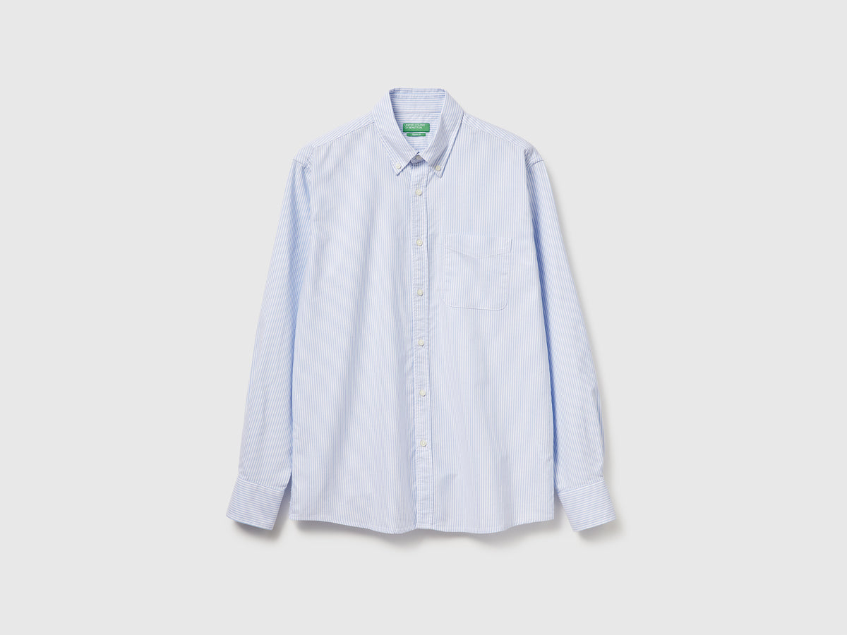 Camicia a righe regular fit button down