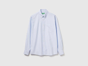 Camicia a righe regular fit button down
