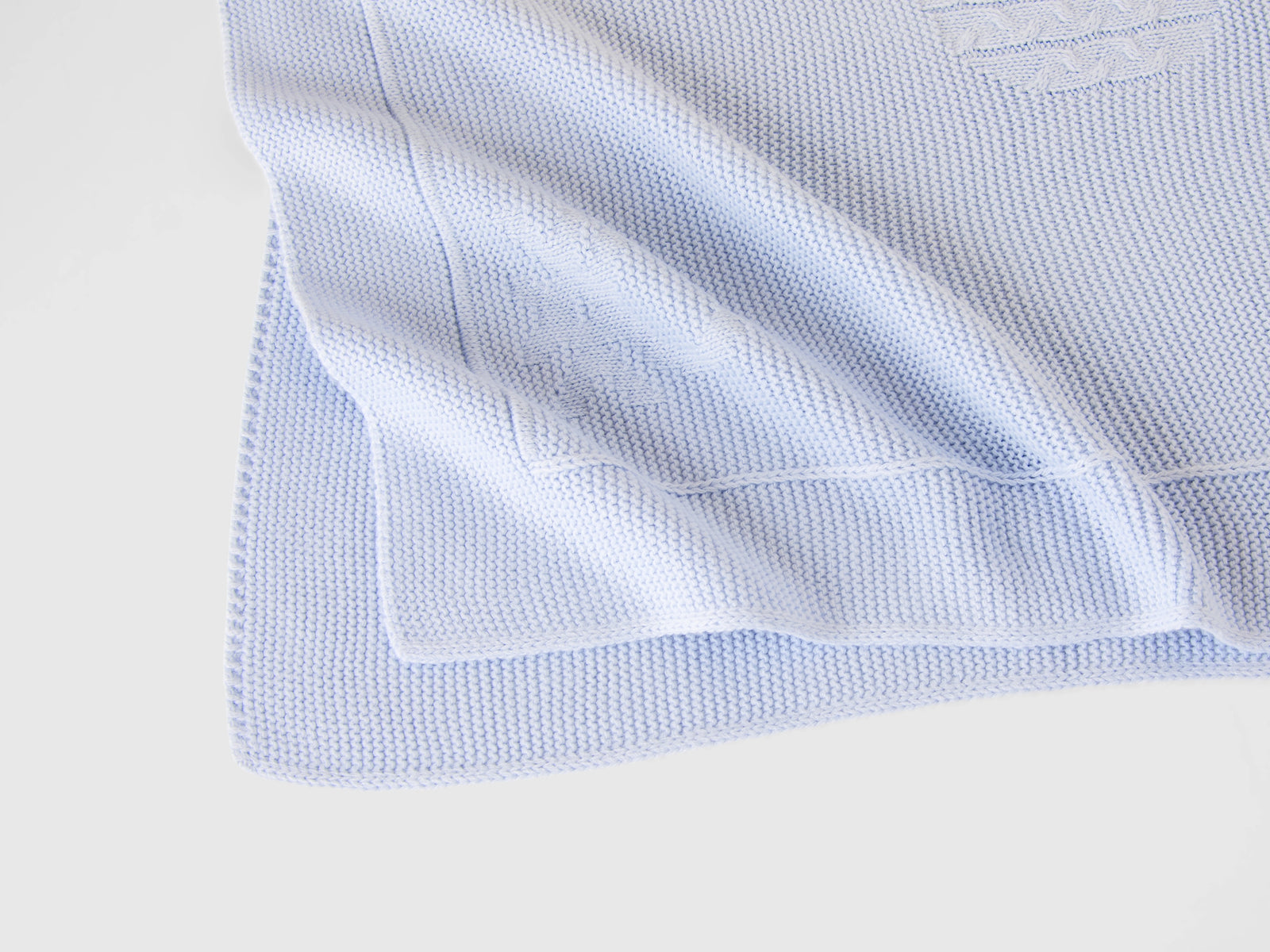 Copertina con coniglietto da neonato celeste 3 | Benetton Outlet
