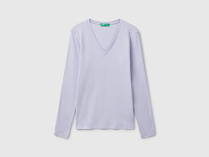 T-shirt  con scollo a V