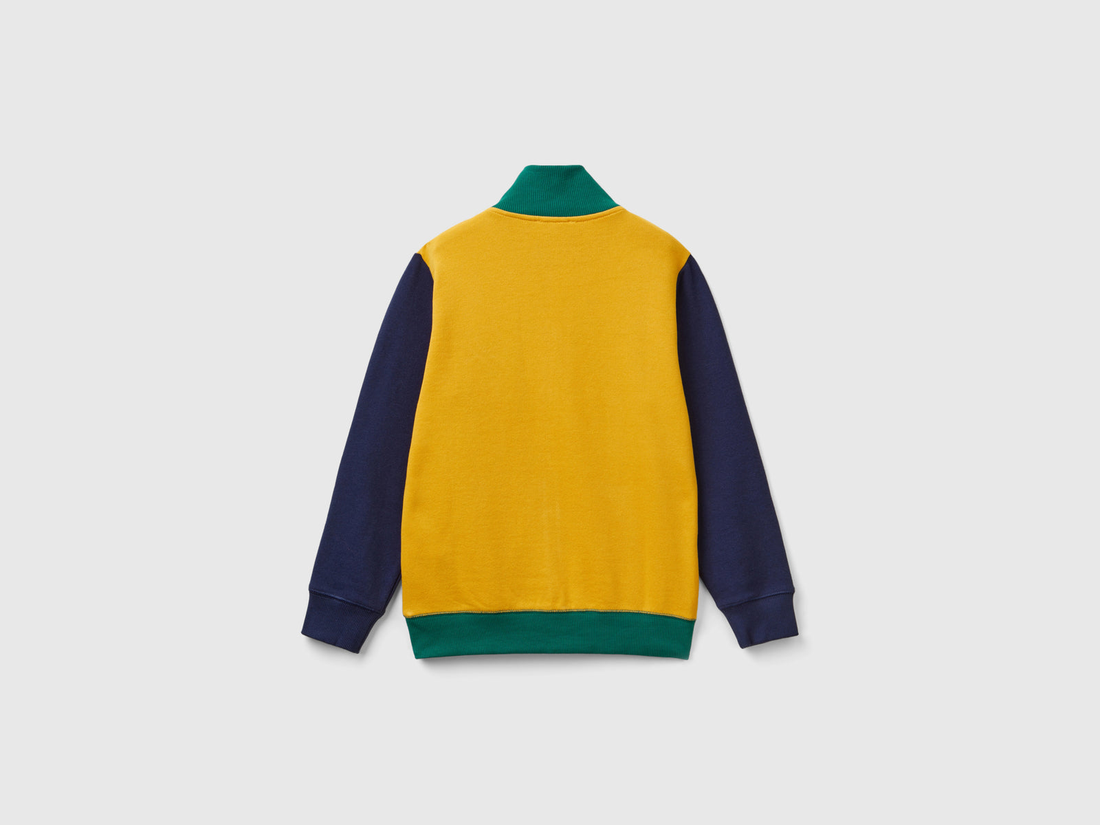 Felpa con zip in puro cotone da bambino multi-color 2 | Benetton Outlet