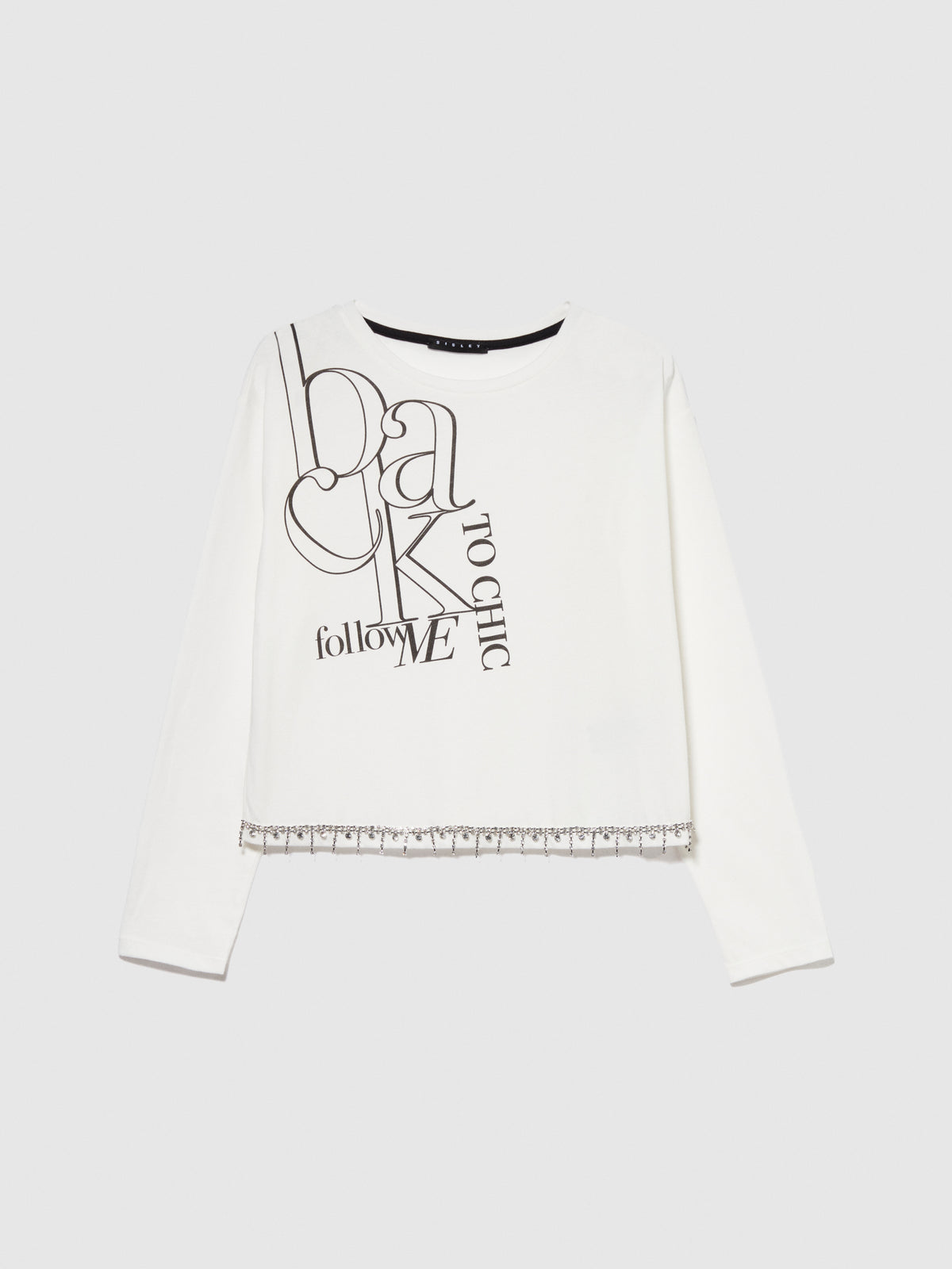 T-shirt con dettaglio gioiello