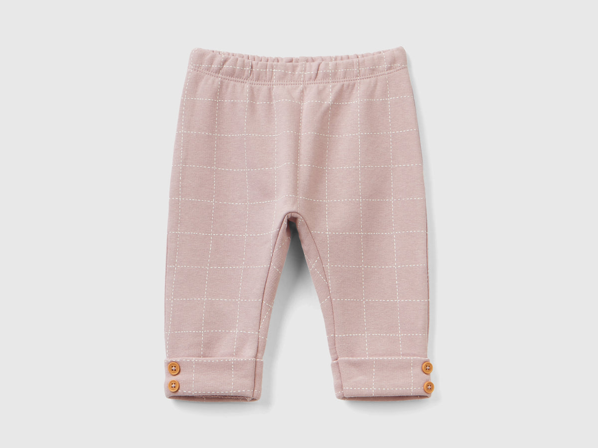Pantaloni in felpa a quadri