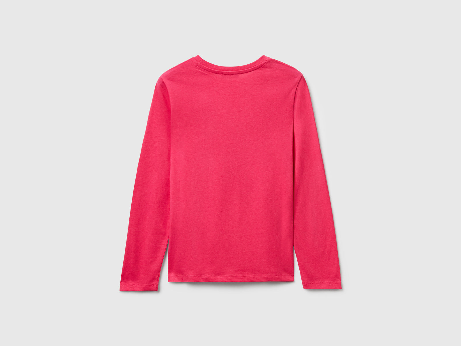 Maglietta con stampa glitter da bambina fucsia 2 | Benetton Outlet