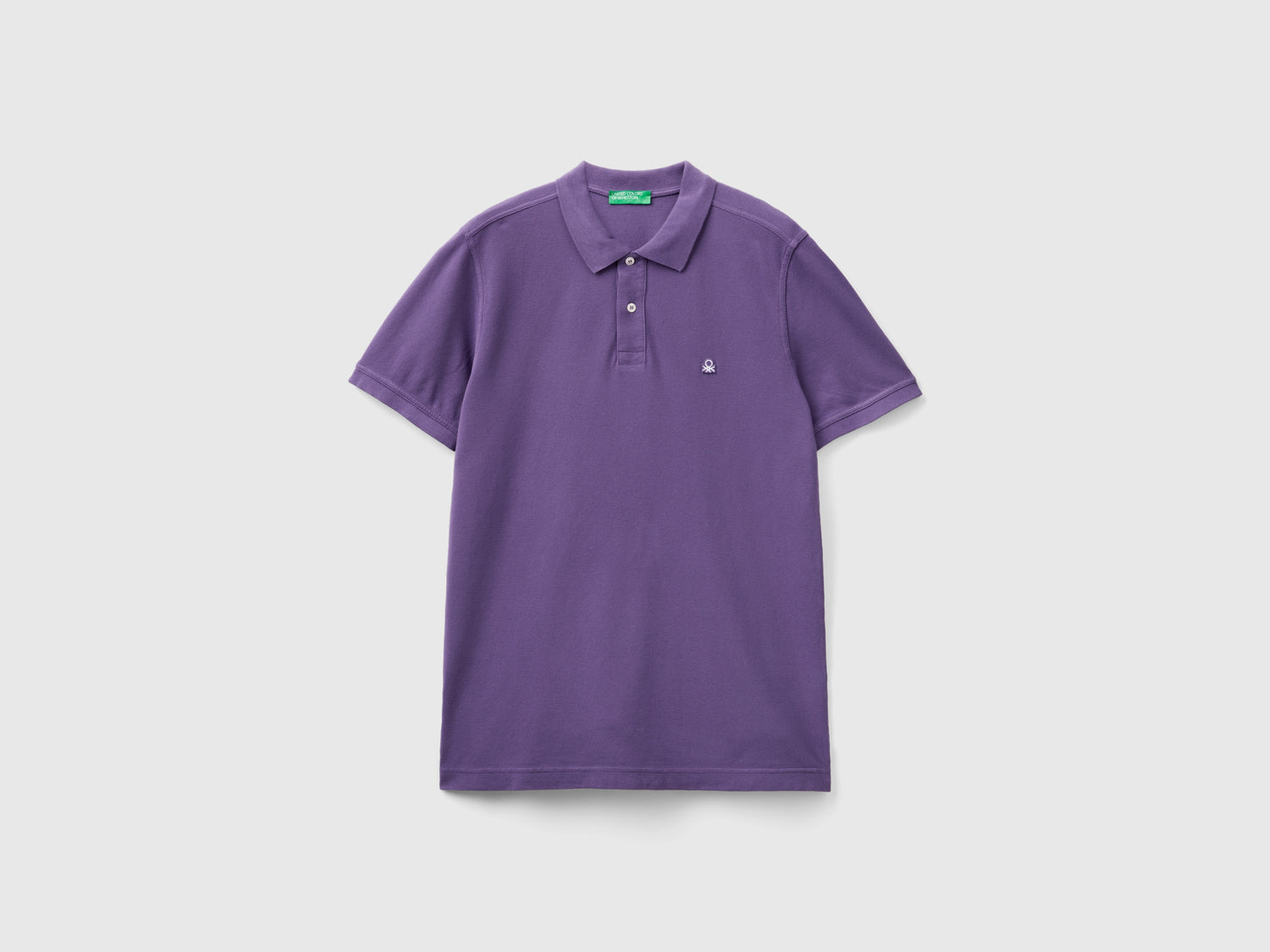 Polo viola regular fit da uomo prugna | Benetton Outlet