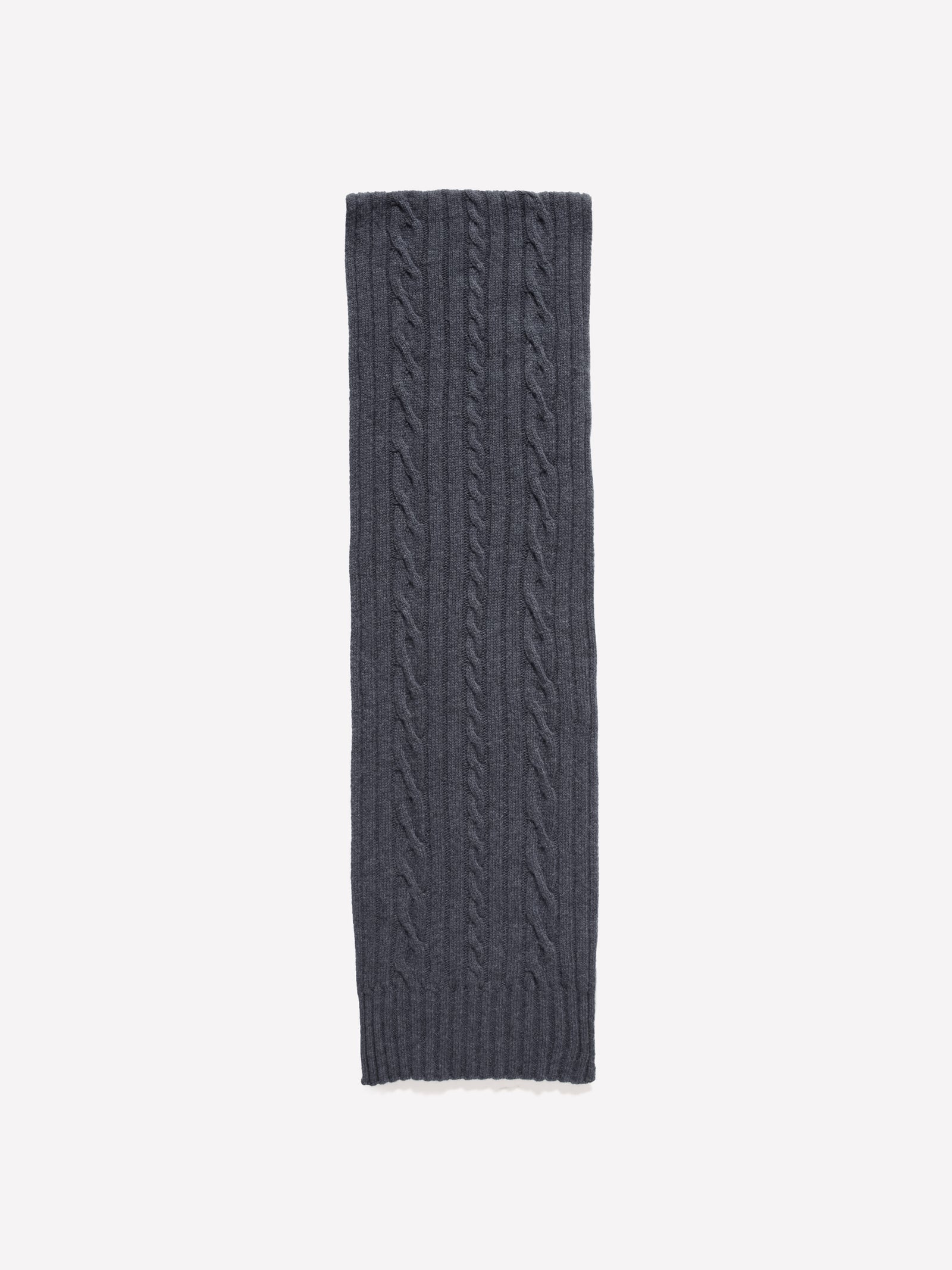Sciarpa in maglia di misto lana da uomo grigio scuro | Sisley Outlet