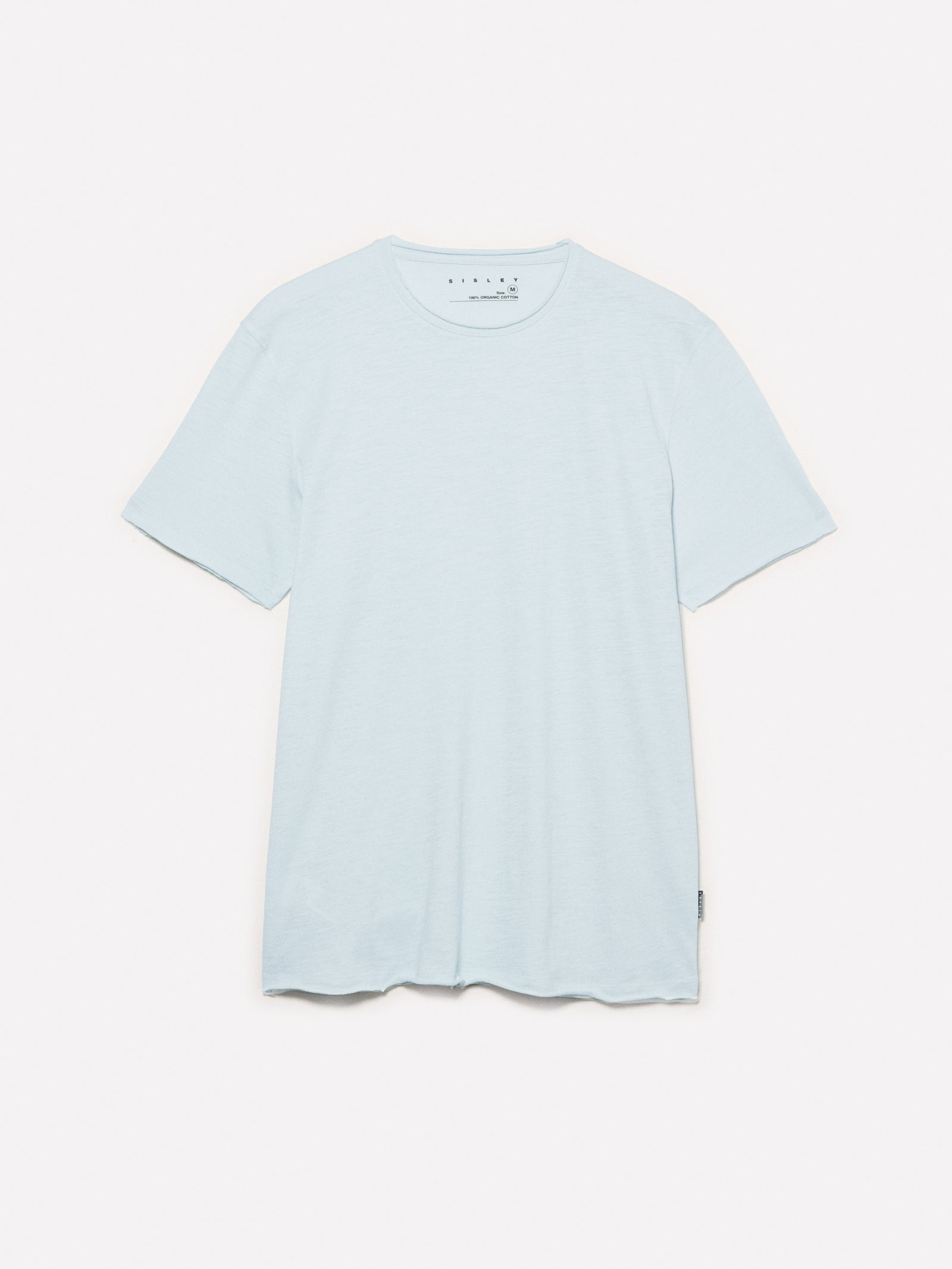 T-shirt a maniche corte slim fit azzurra da uomo azzurro | Sisley Outlet