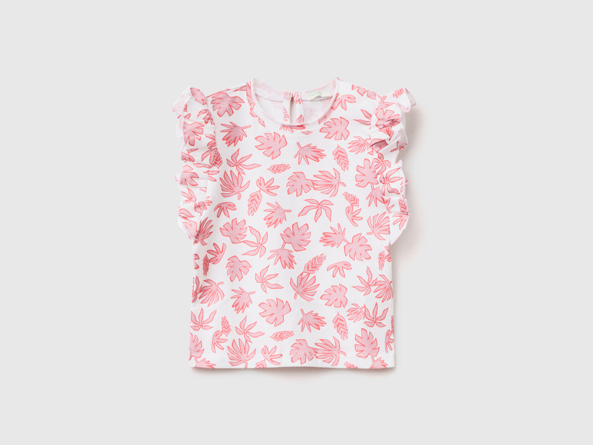 T-shirt leggera in cotone elasticizzato