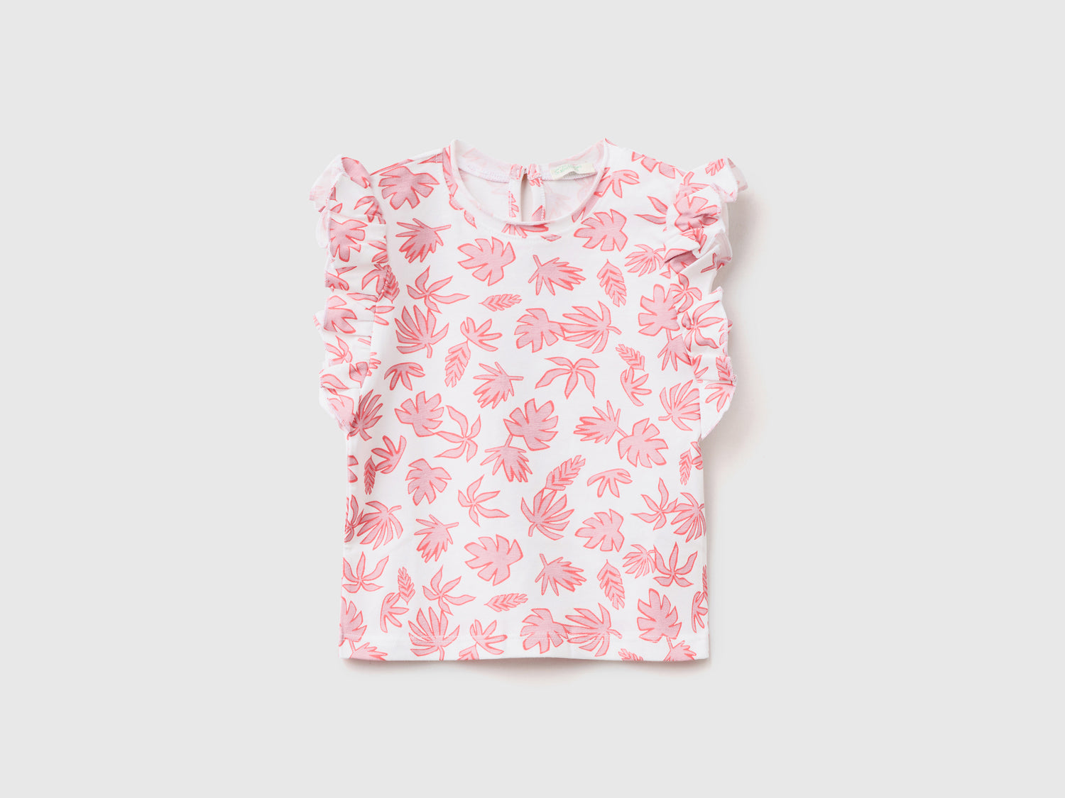 T-shirt leggera in cotone elasticizzato da neonato multi-color | Benetton Outlet