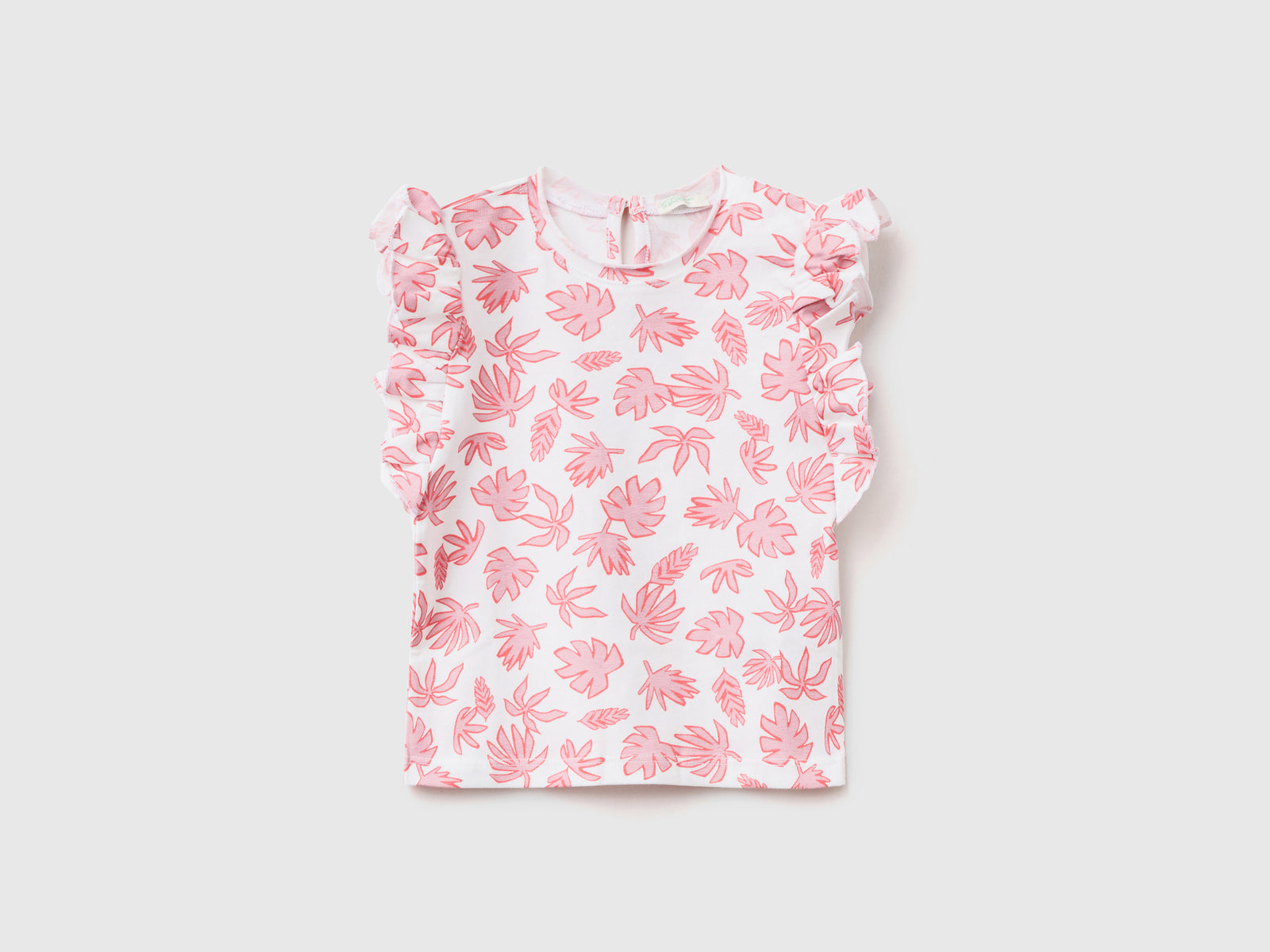 T-shirt leggera in cotone elasticizzato da neonato multi-color | Benetton Outlet