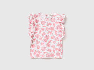 T-shirt leggera in cotone elasticizzato