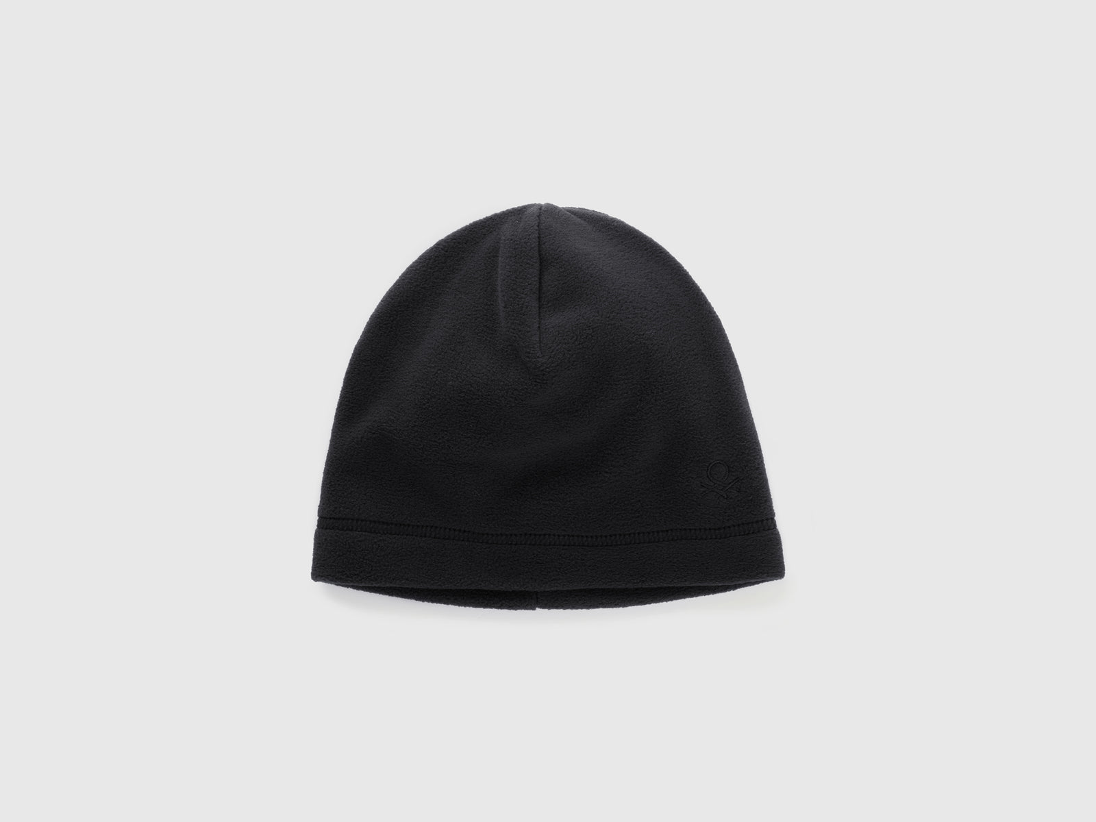 Cuffietta in pile da bambino nero | Benetton Outlet