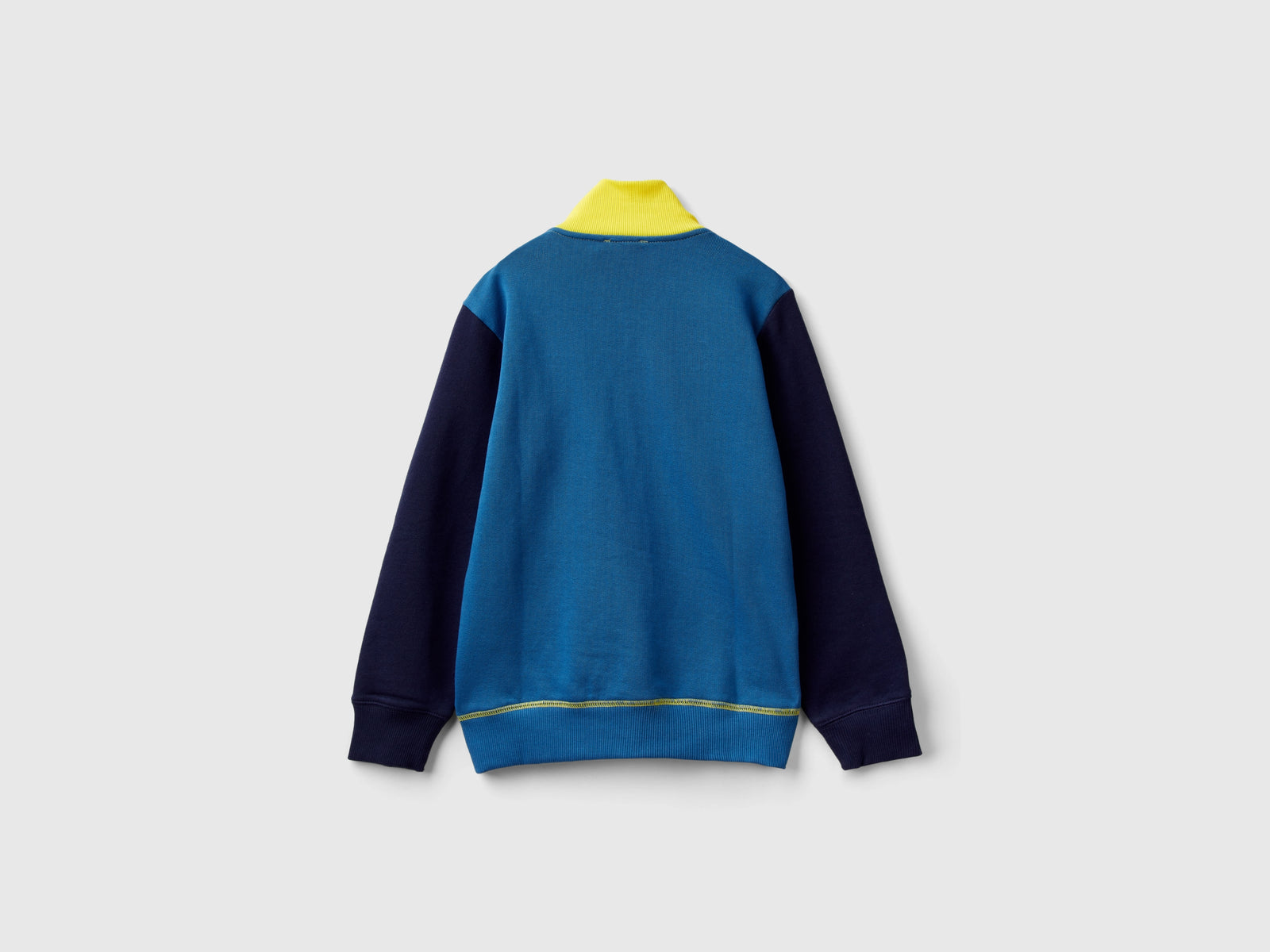 Felpa con zip in puro cotone da bambino multi-color 2 | Benetton Outlet