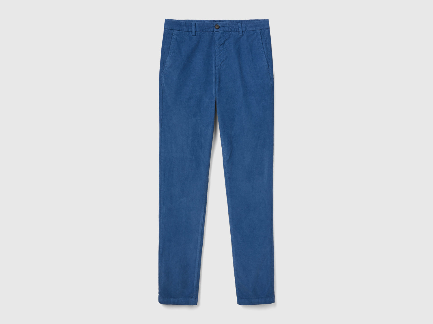 Pantaloni in velluto stretch da uomo bluette | Benetton Outlet