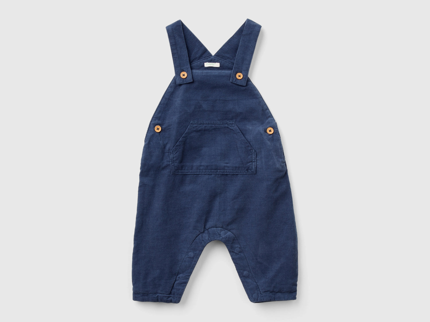 Salopette in velluto da neonato blu scuro | Benetton Outlet