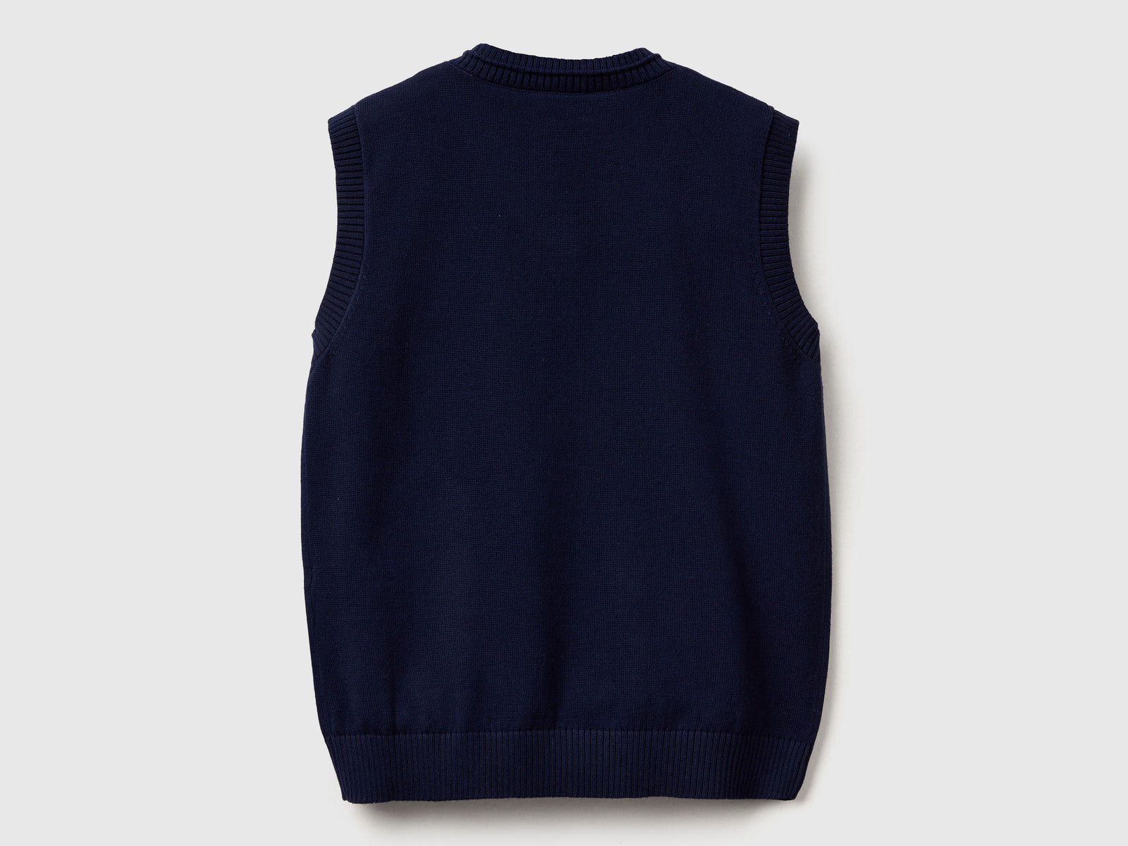 Gilet in maglia da bambino blu scuro 2 | Benetton Outlet