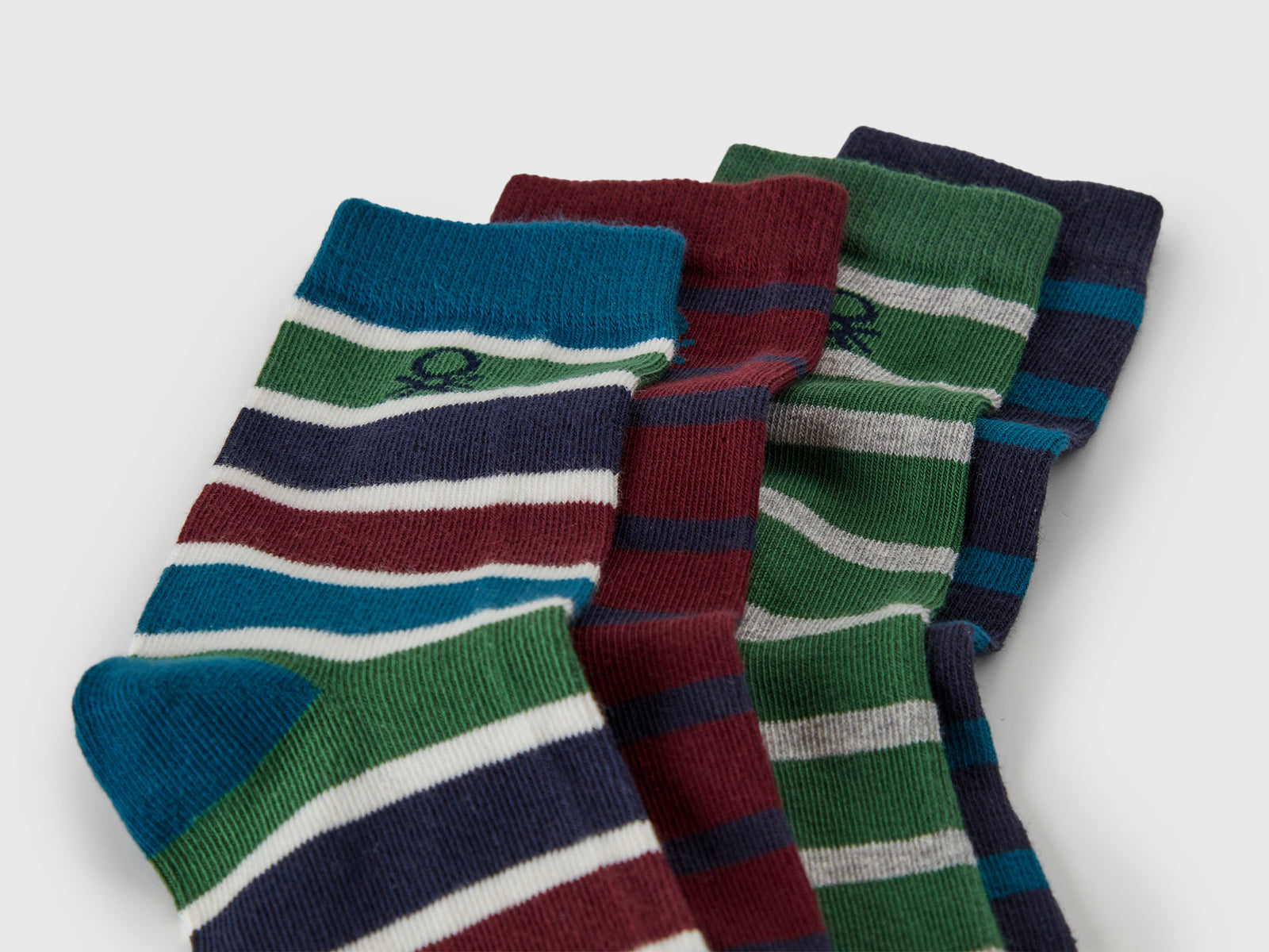 Quattro paia di calzini fantasia da bambino multi-color 2 | Benetton Outlet