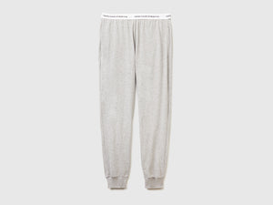 Pantaloni con elastico logato