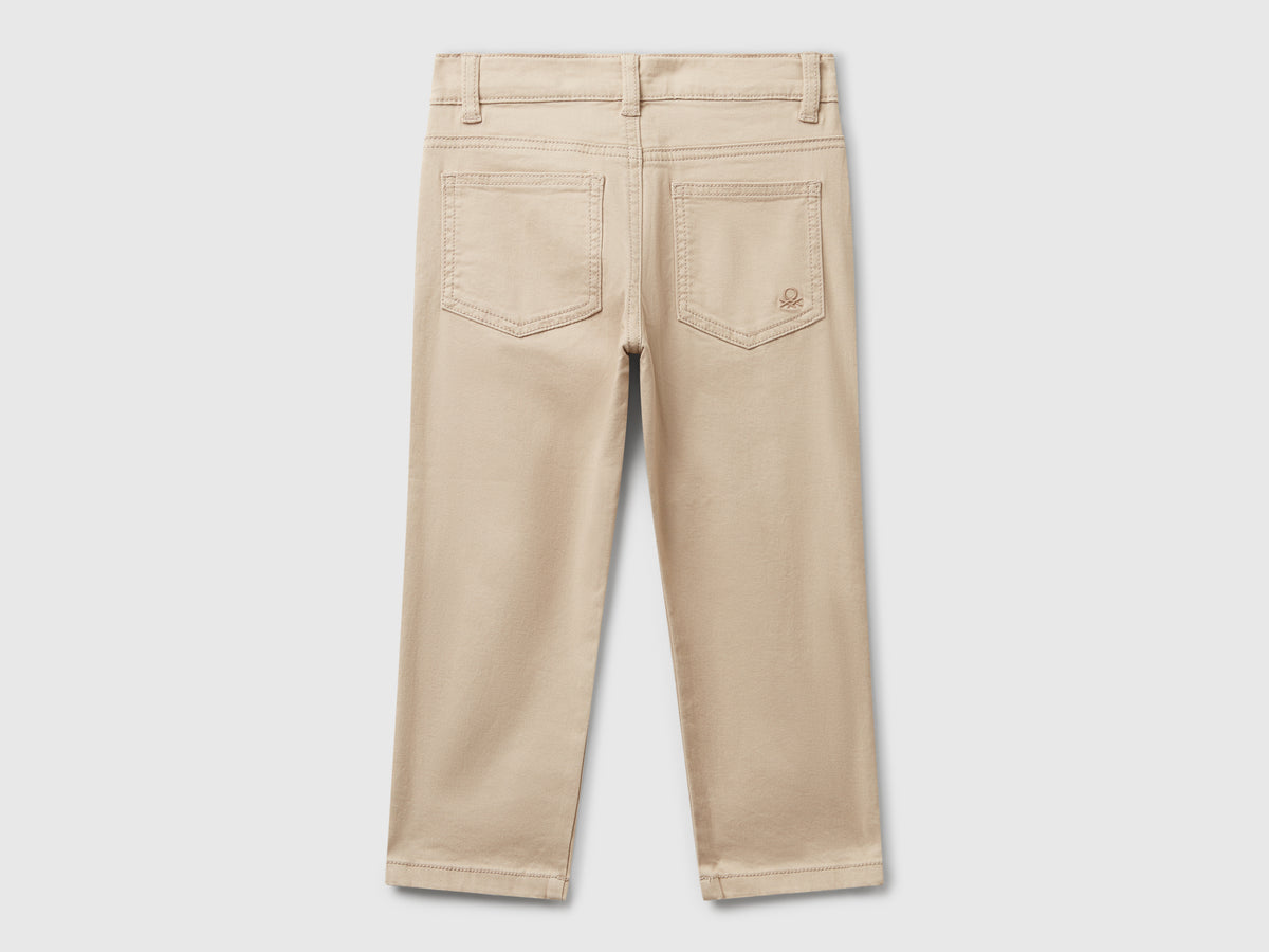 Pantaloni in cotone stretch