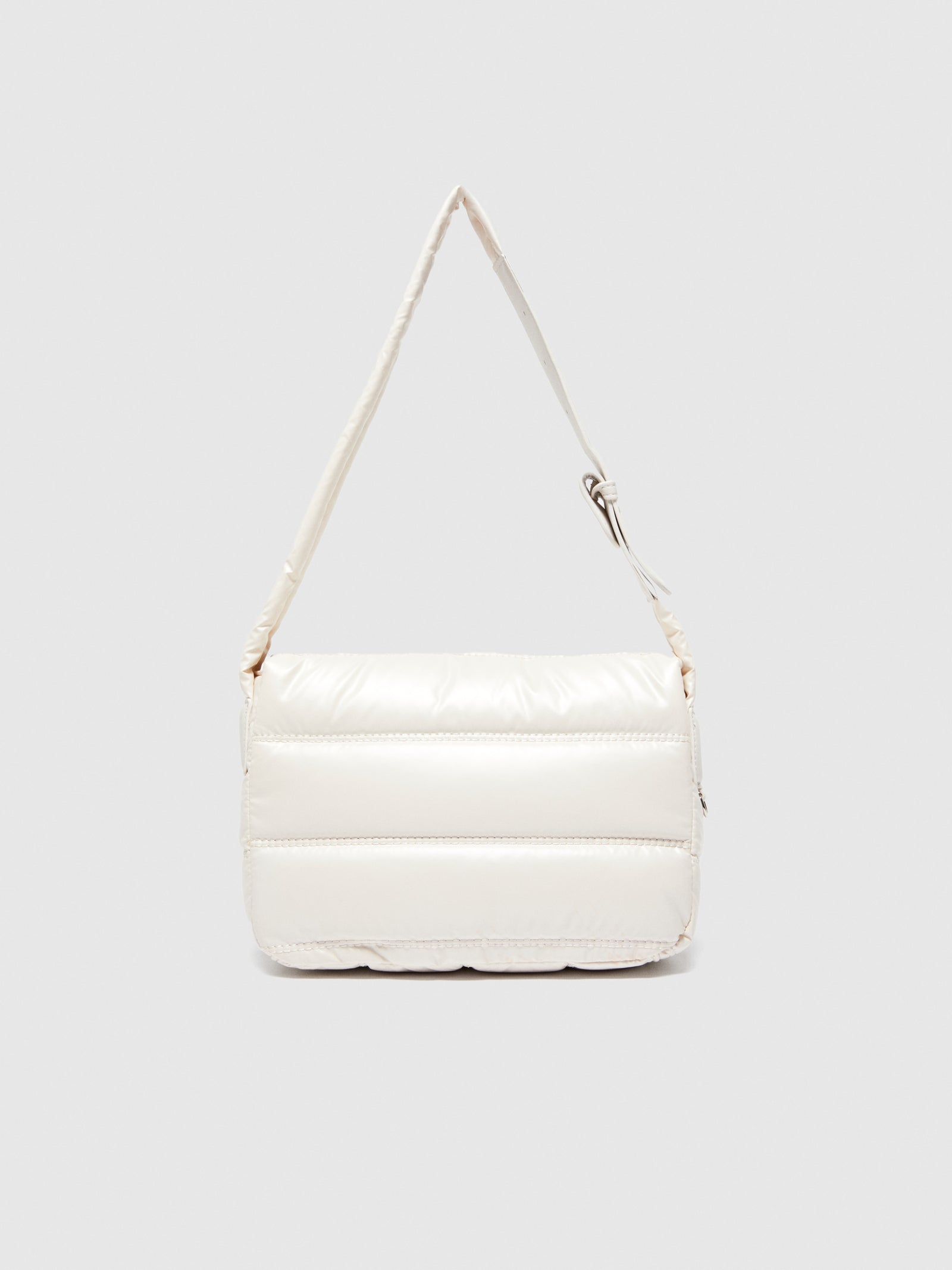 Borsa a spalla trapuntata da donna bianco panna 2 | Sisley Outlet