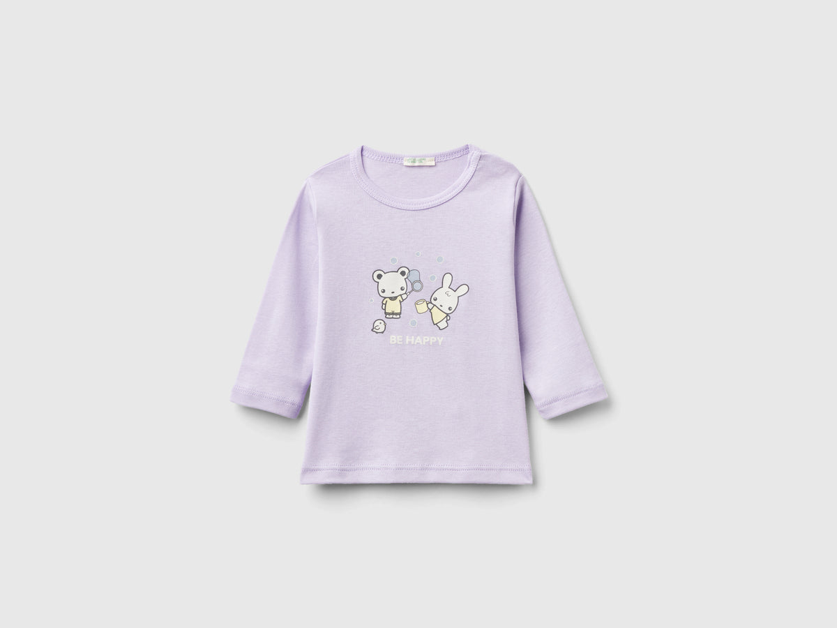T-shirt manica lunga 100% cotone bio